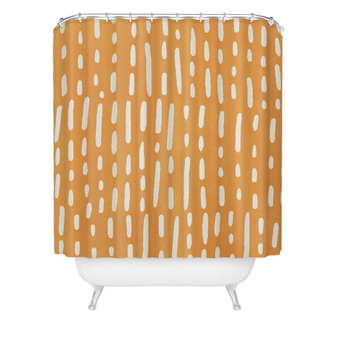 SunshineCanteen minimalist series scandi lines Shower Curtain