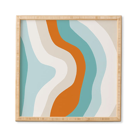 SunshineCanteen moab teal Framed Wall Art