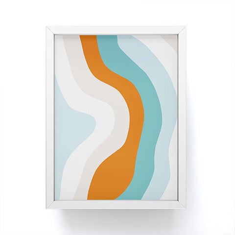 SunshineCanteen moab teal Framed Mini Art Print