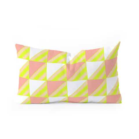 SunshineCanteen Modern Checkerboard Oblong Throw Pillow