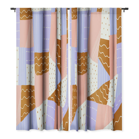 SunshineCanteen modern quilt lilac Blackout Non Repeat