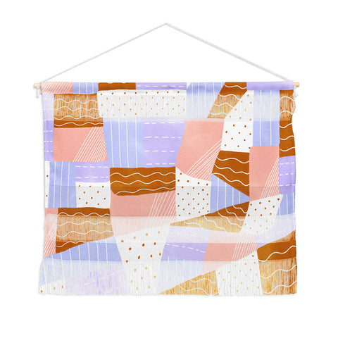 SunshineCanteen modern quilt lilac Wall Hanging Landscape