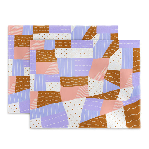 SunshineCanteen modern quilt lilac Placemat