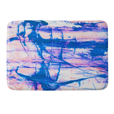 SunshineCanteen modern tie dye Memory Foam Bath Mat
