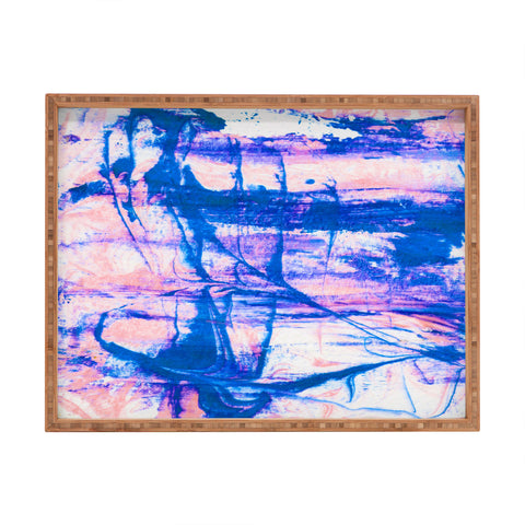 SunshineCanteen modern tie dye Rectangular Tray