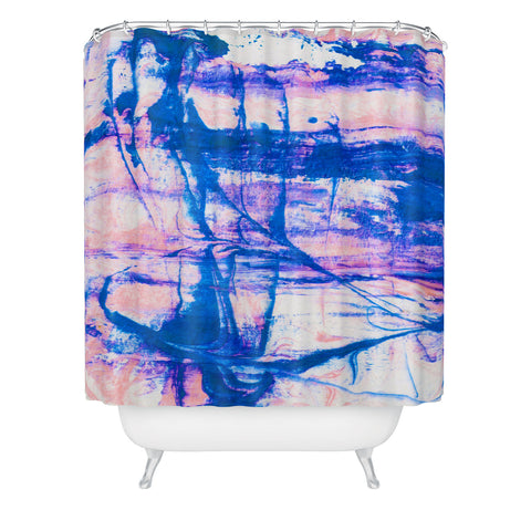SunshineCanteen modern tie dye Shower Curtain