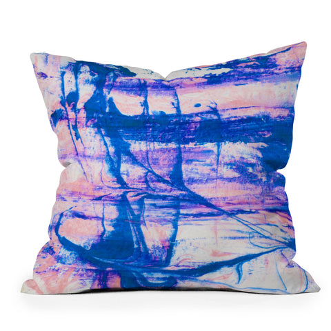 SunshineCanteen modern tie dye Throw Pillow