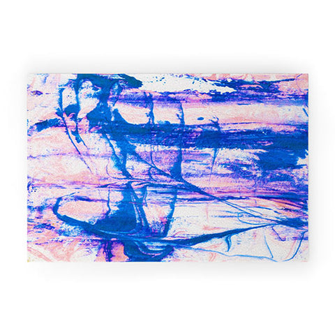 SunshineCanteen modern tie dye Welcome Mat