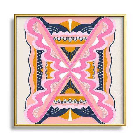 SunshineCanteen morning break Metal Square Framed Art Print