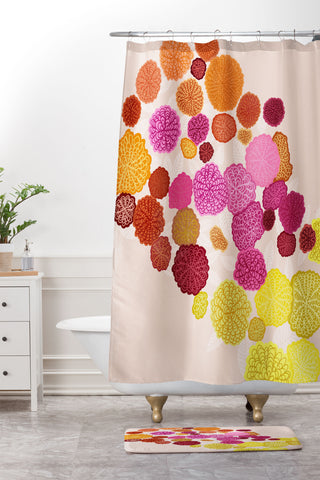 SunshineCanteen mums the word Shower Curtain And Mat