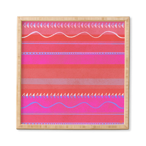 SunshineCanteen Nayarit pink Framed Wall Art