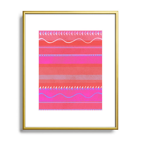 SunshineCanteen Nayarit pink Metal Framed Art Print