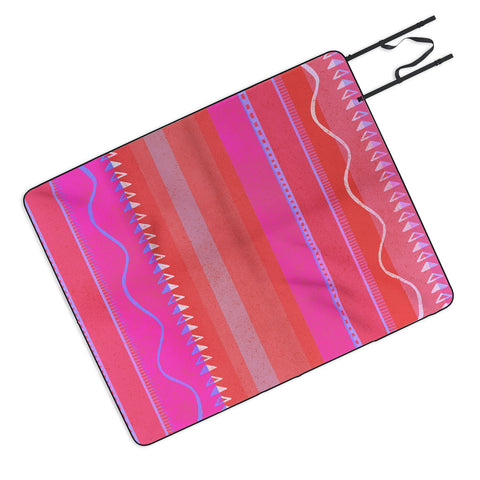 SunshineCanteen Nayarit pink Picnic Blanket