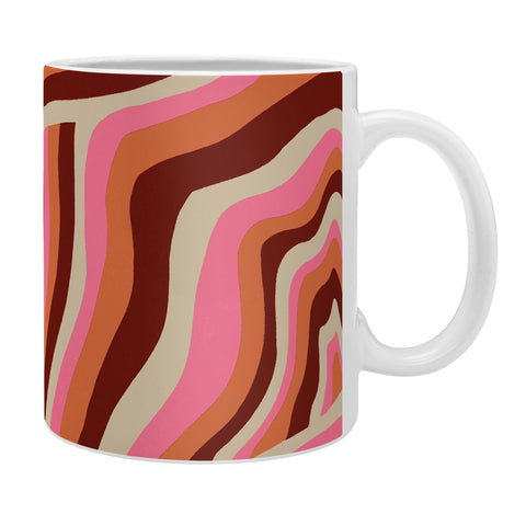 SunshineCanteen neon pink retro zebra Coffee Mug