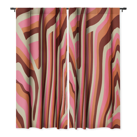 SunshineCanteen neon pink retro zebra Blackout Non Repeat