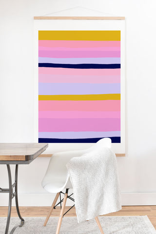 SunshineCanteen ojai stripes Art Print And Hanger