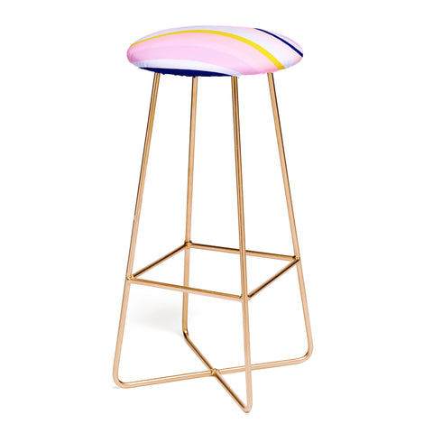 SunshineCanteen ojai stripes Bar Stool