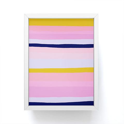 SunshineCanteen ojai stripes Framed Mini Art Print