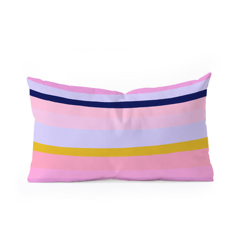 SunshineCanteen ojai stripes Oblong Throw Pillow