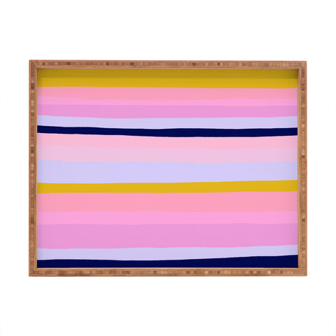 SunshineCanteen ojai stripes Rectangular Tray
