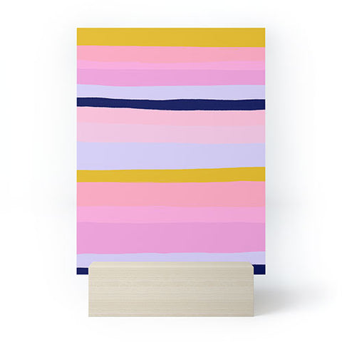 SunshineCanteen ojai stripes Mini Art Print