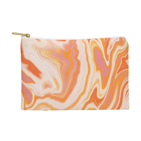SunshineCanteen orange marble Pouch