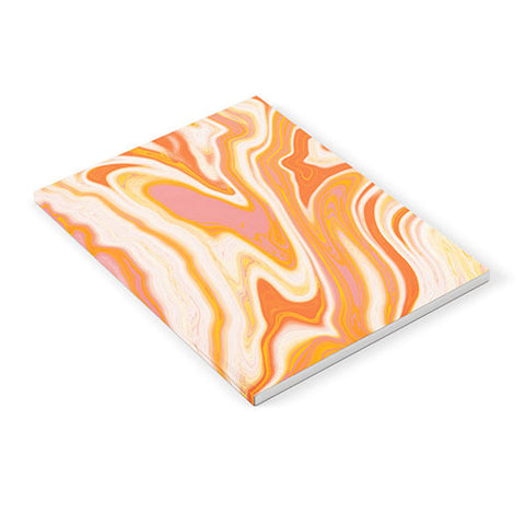SunshineCanteen orange marble Notebook