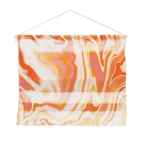 SunshineCanteen orange marble Wall Hanging Landscape