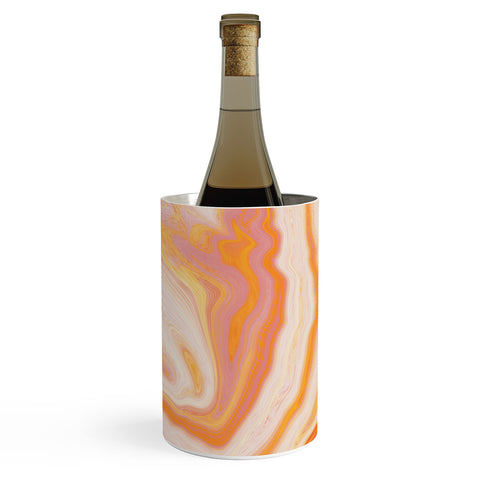 SunshineCanteen orange marble Wine Chiller