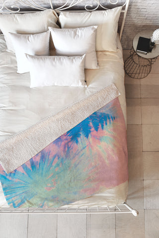 SunshineCanteen palm desert resort Fleece Throw Blanket