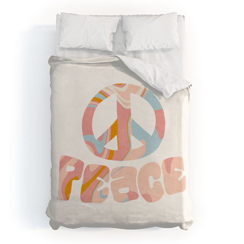 SunshineCanteen peace 3 Duvet Cover