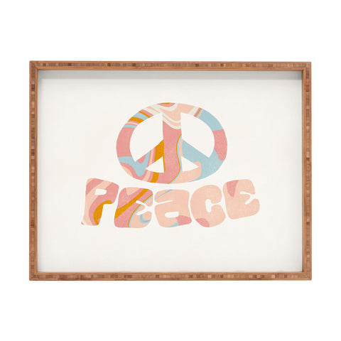 SunshineCanteen peace 3 Rectangular Tray