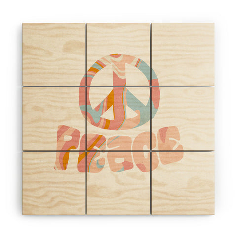 SunshineCanteen peace 3 Wood Wall Mural