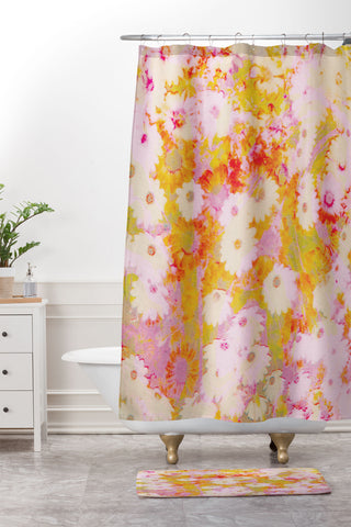 SunshineCanteen peace meadow Shower Curtain And Mat