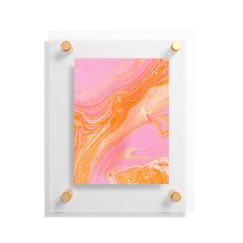 SunshineCanteen pink agate gemstone Floating Acrylic Print