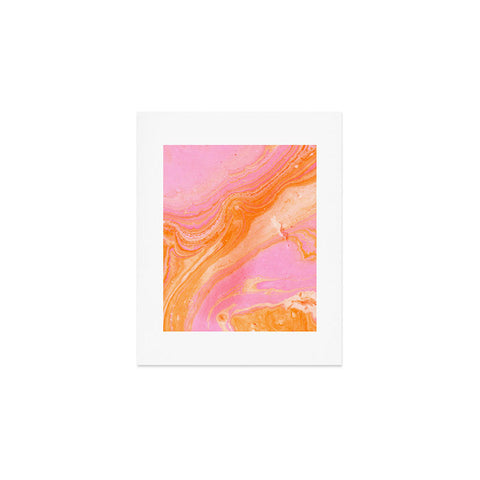 SunshineCanteen pink agate gemstone Art Print