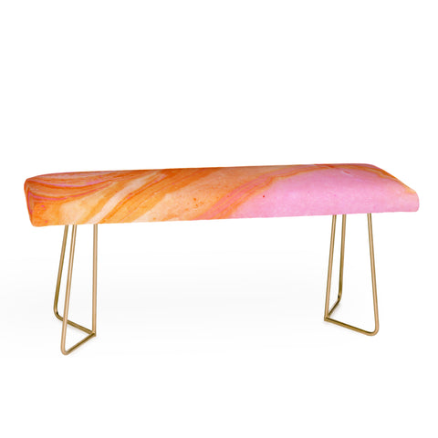 SunshineCanteen pink agate gemstone Bench