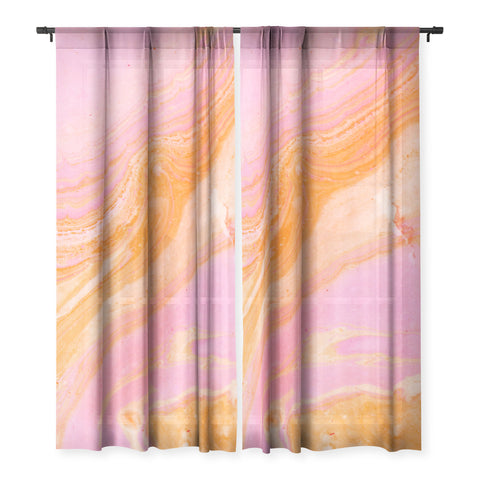 SunshineCanteen pink agate gemstone Sheer Non Repeat