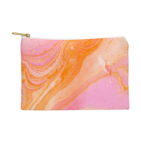 SunshineCanteen pink agate gemstone Pouch