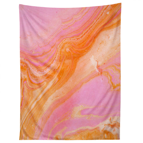 SunshineCanteen pink agate gemstone Tapestry