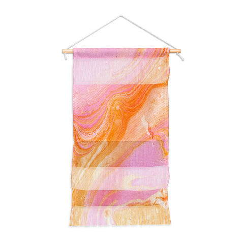 SunshineCanteen pink agate gemstone Wall Hanging Portrait