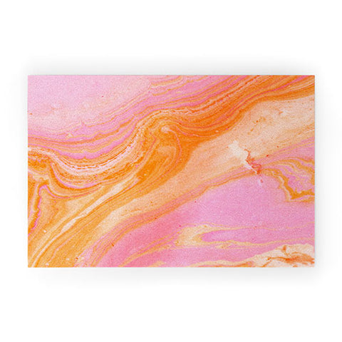 SunshineCanteen pink agate gemstone Welcome Mat