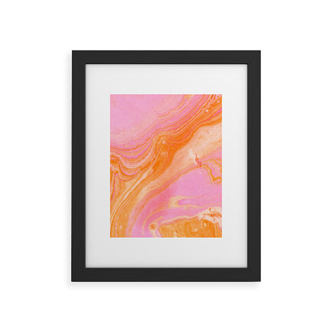 SunshineCanteen pink agate gemstone Framed Art Print