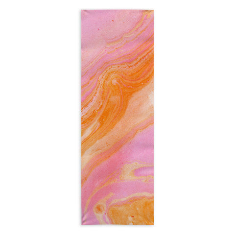 SunshineCanteen pink agate gemstone Yoga Towel