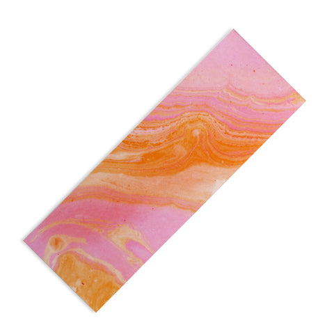 SunshineCanteen pink agate gemstone Yoga Mat