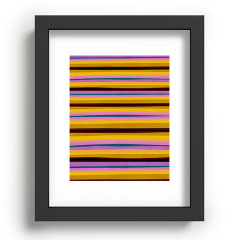 SunshineCanteen pink and yellow serape Recessed Framing Rectangle