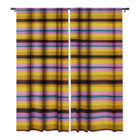SunshineCanteen pink and yellow serape Blackout Non Repeat
