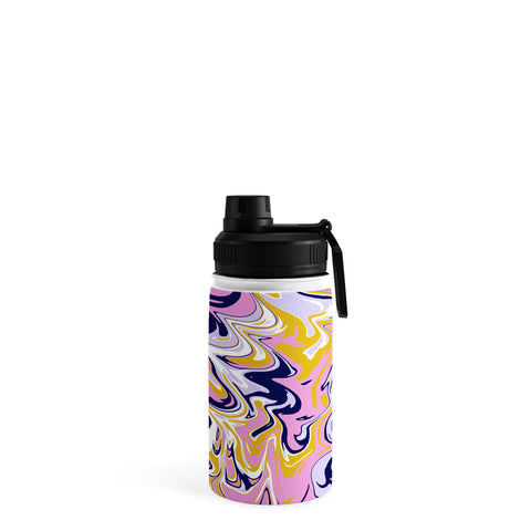 SunshineCanteen pink navy gold marble Water Bottle