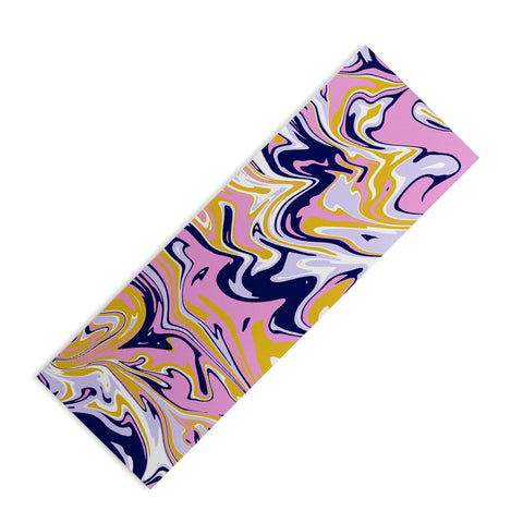 SunshineCanteen pink navy gold marble Yoga Mat