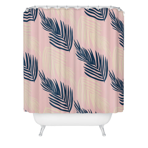 SunshineCanteen Pink Palms Shower Curtain